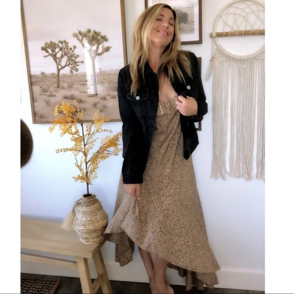 Animal Print Woven Midi Dress - Picture 3 of 12